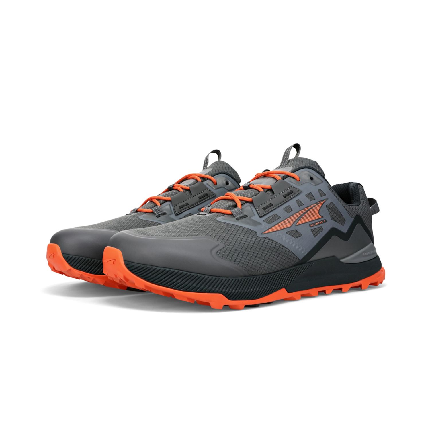 Zapatos De Senderismo Altra Lone Peak All-wthr Low 2 Hombre Gris Naranjas | Costa Rica-06597439